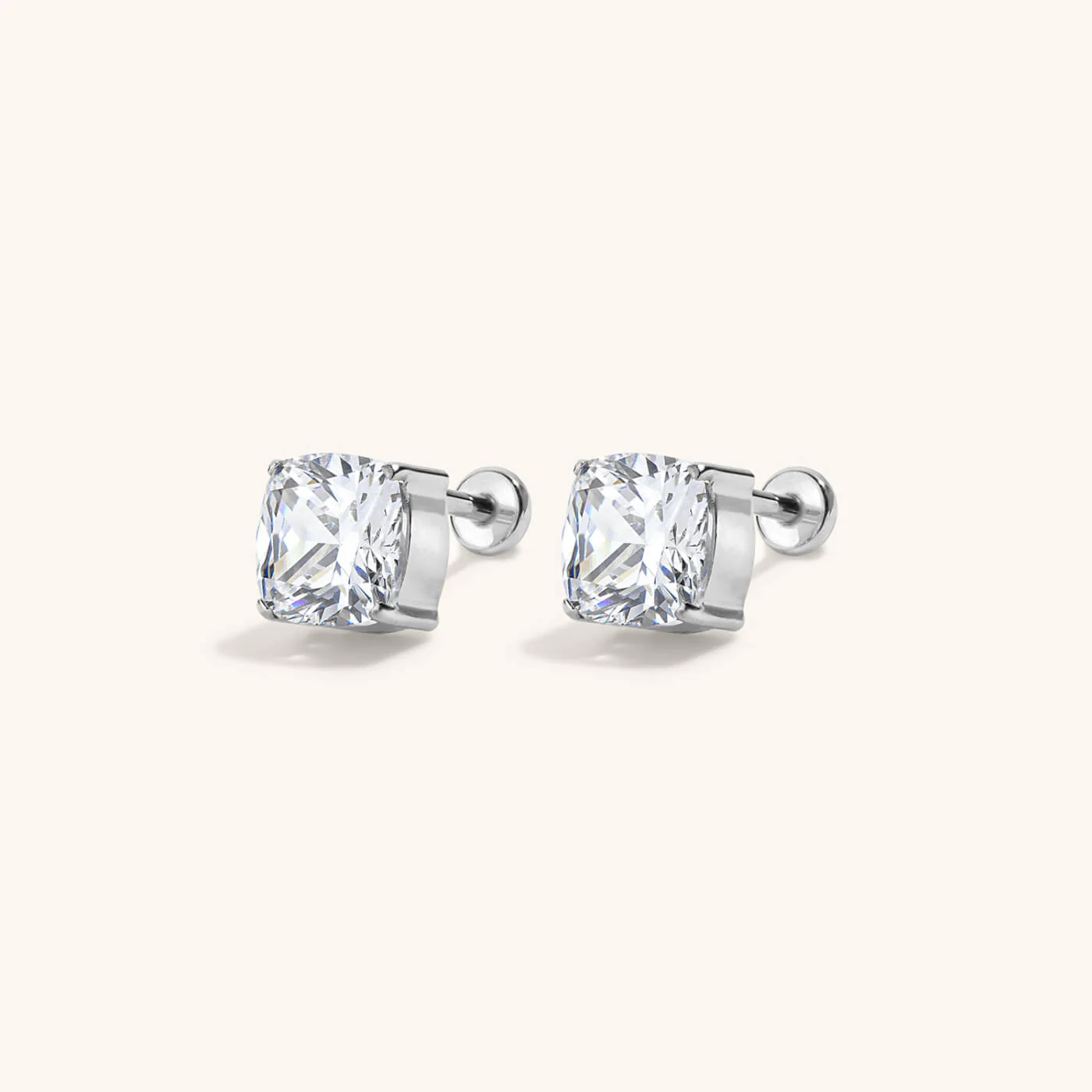 Celestial Crystal Cushion Nap Earrings - Image 4
