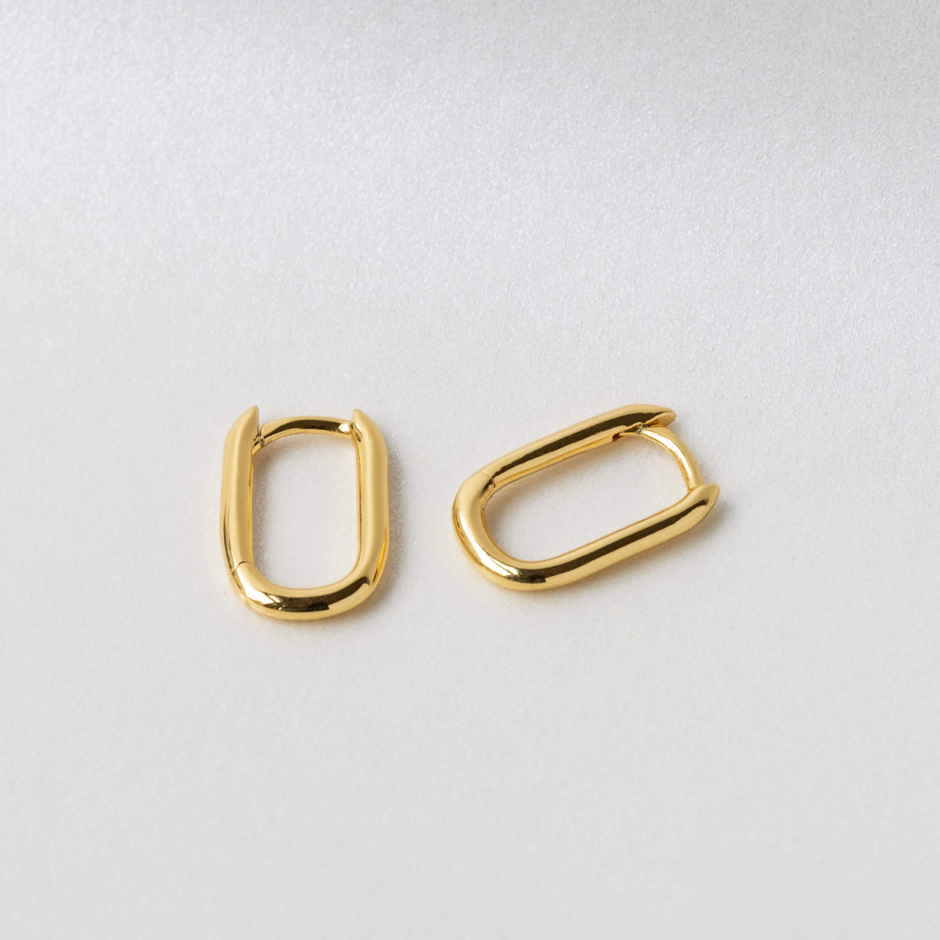 Baby Halo Oval Hoop Earrings in Titanium - Image 5