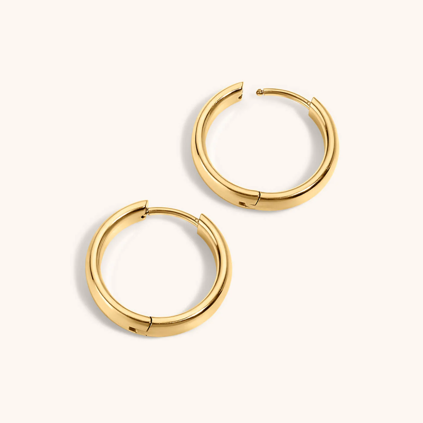Bold Hoops in Titanium - Image 7