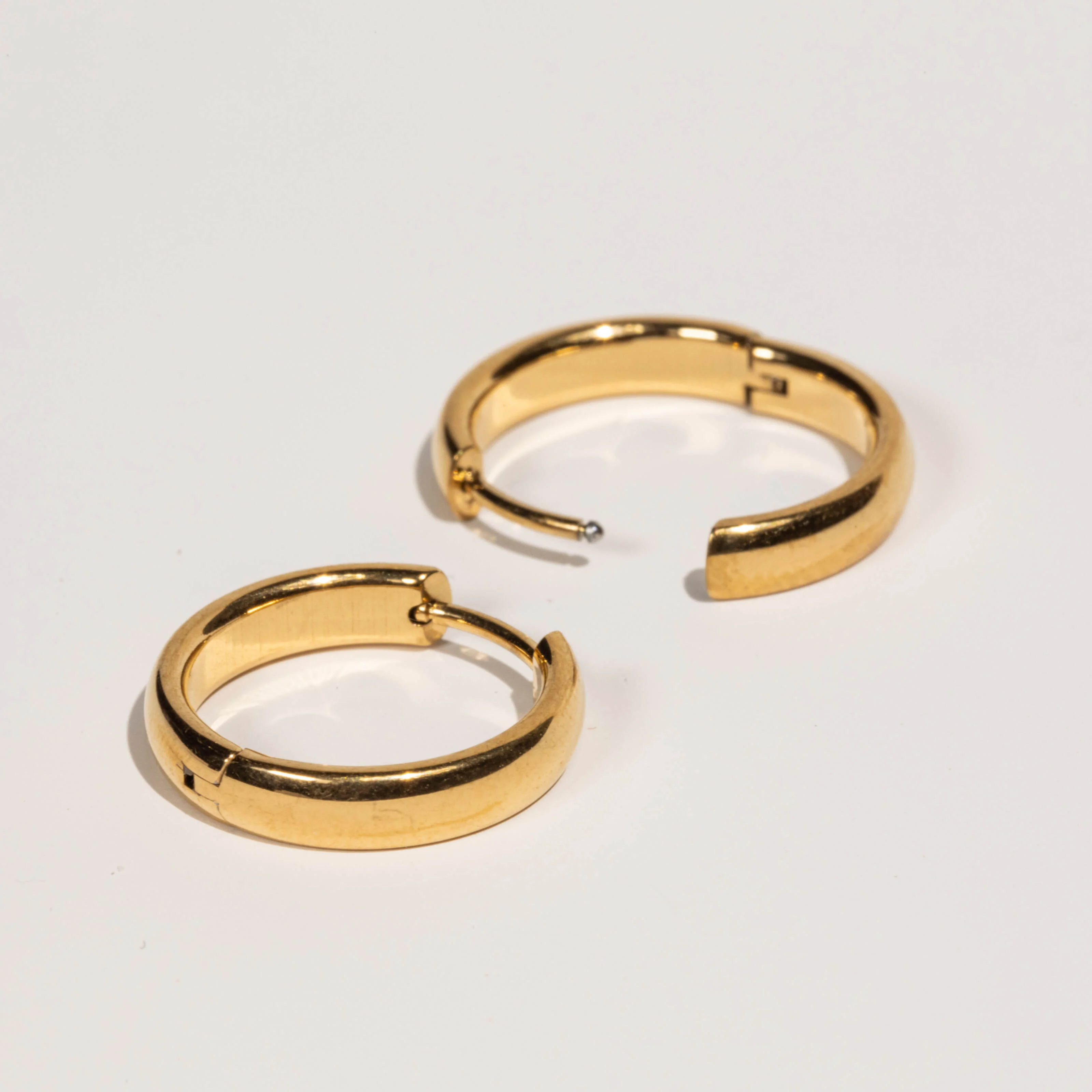 Bold Hoops in Titanium - Image 8