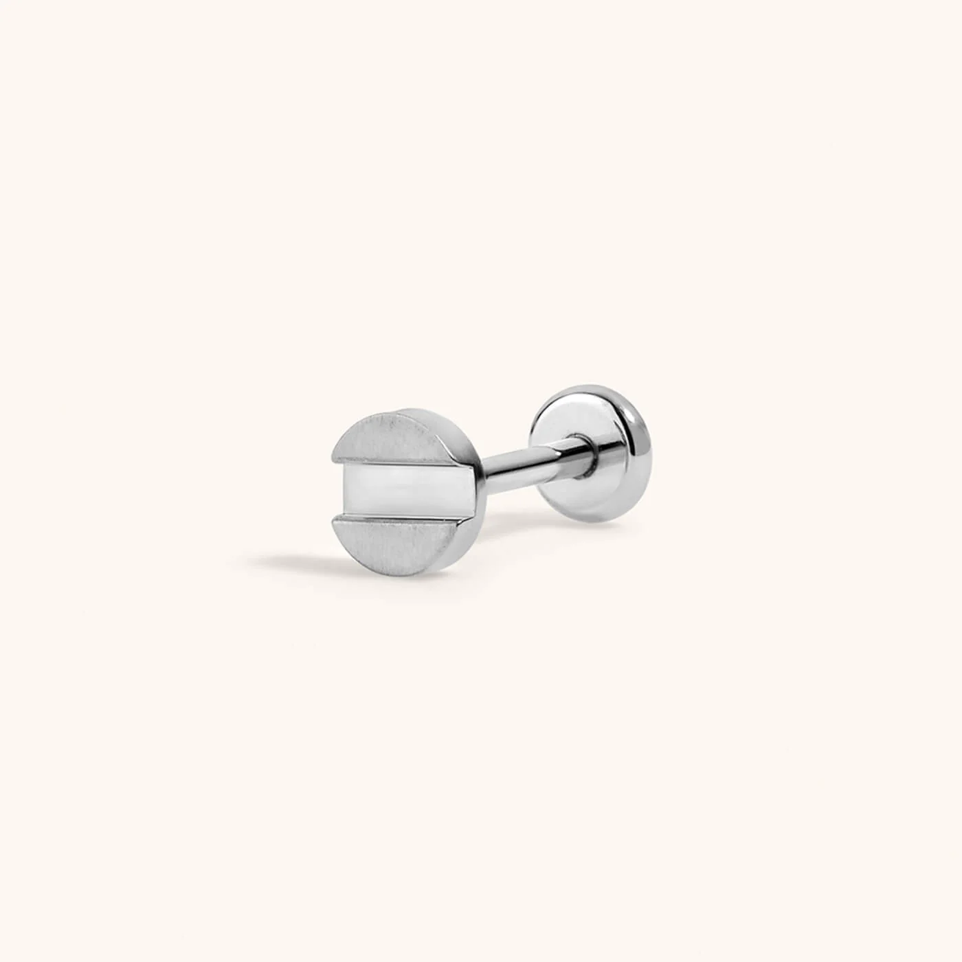 Bolt Push Pin Flat Back Earring - Image 4