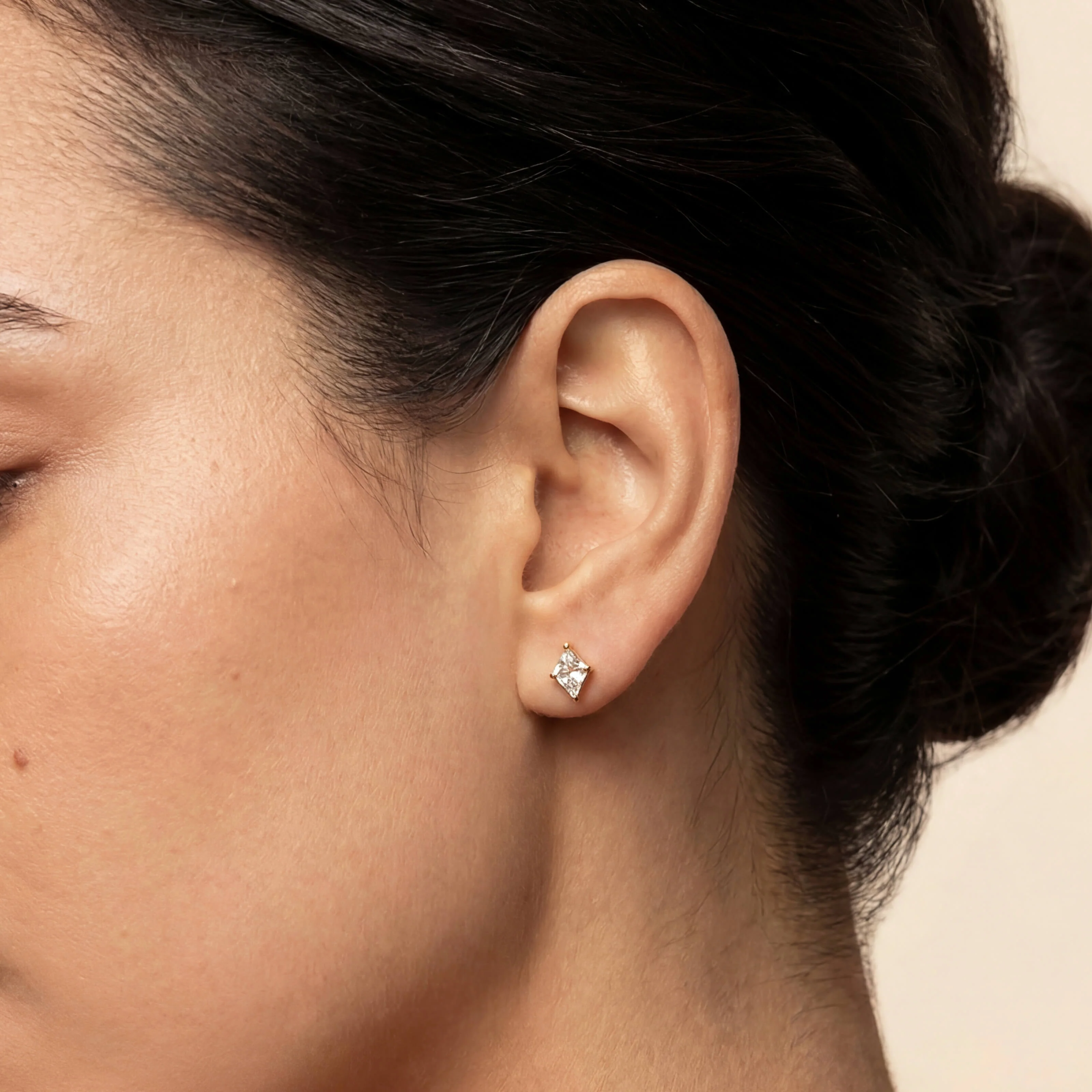 Celestial Crystal Lozenge Nap Earrings - Image 2
