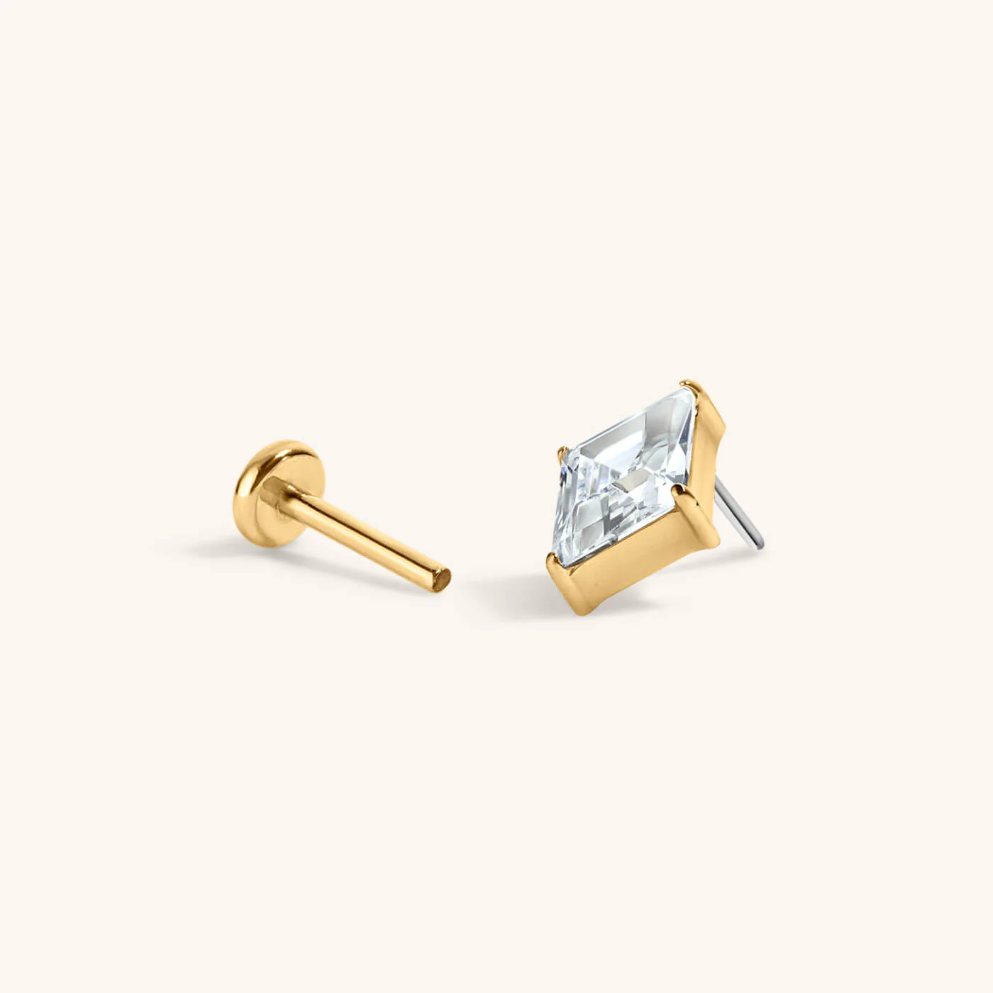 Celestial Crystal Lozenge Nap Earrings - Image 5