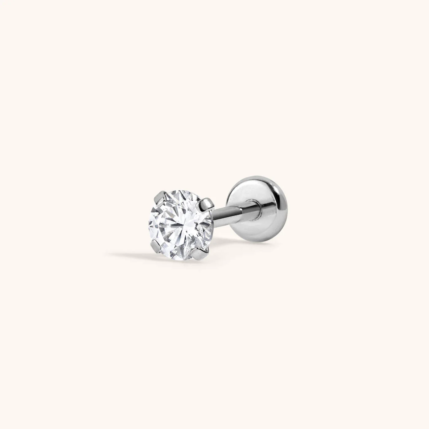 Celestial Crystal Push Pin Flat Back Earring - Image 3
