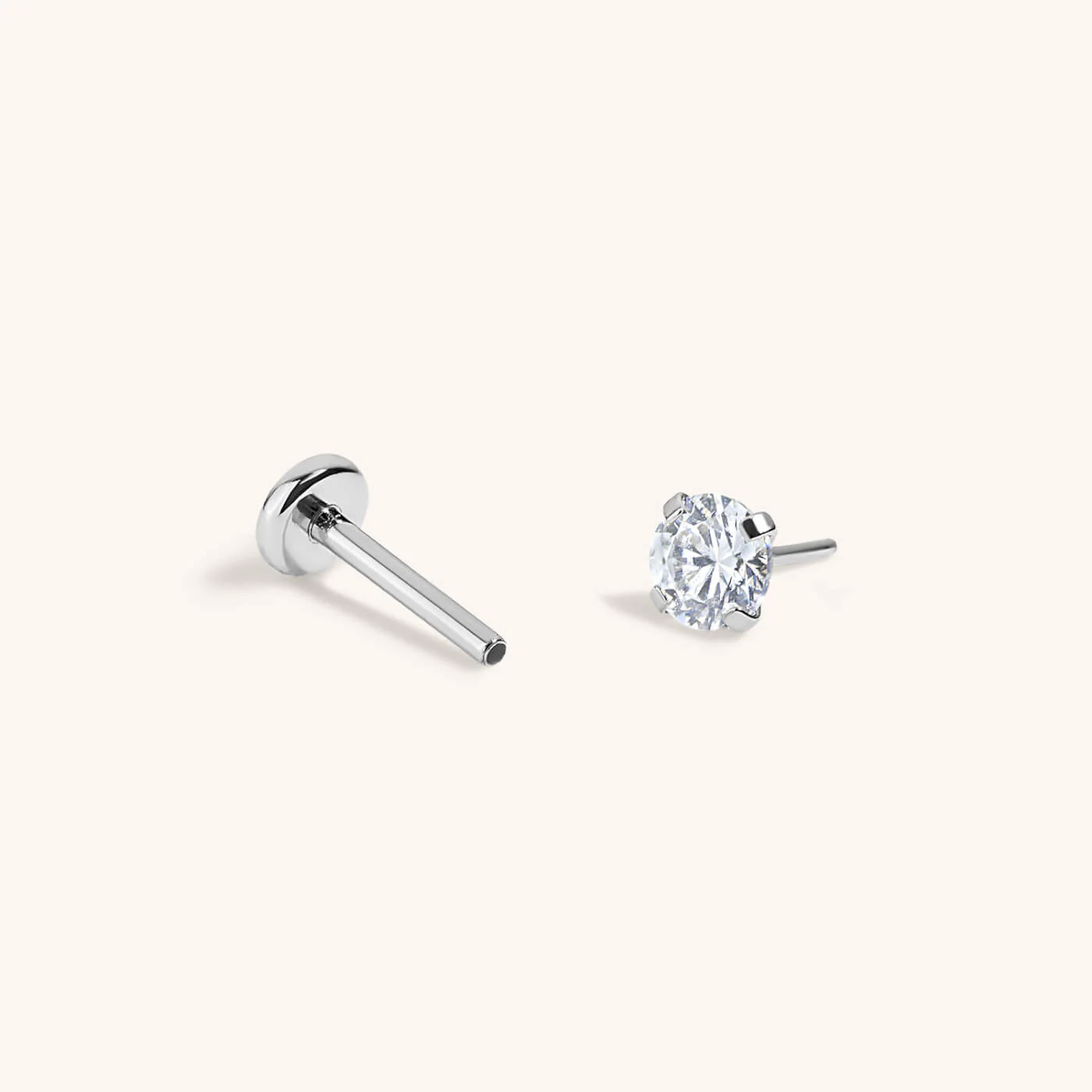 Celestial Crystal Push Pin Flat Back Earring - Image 5