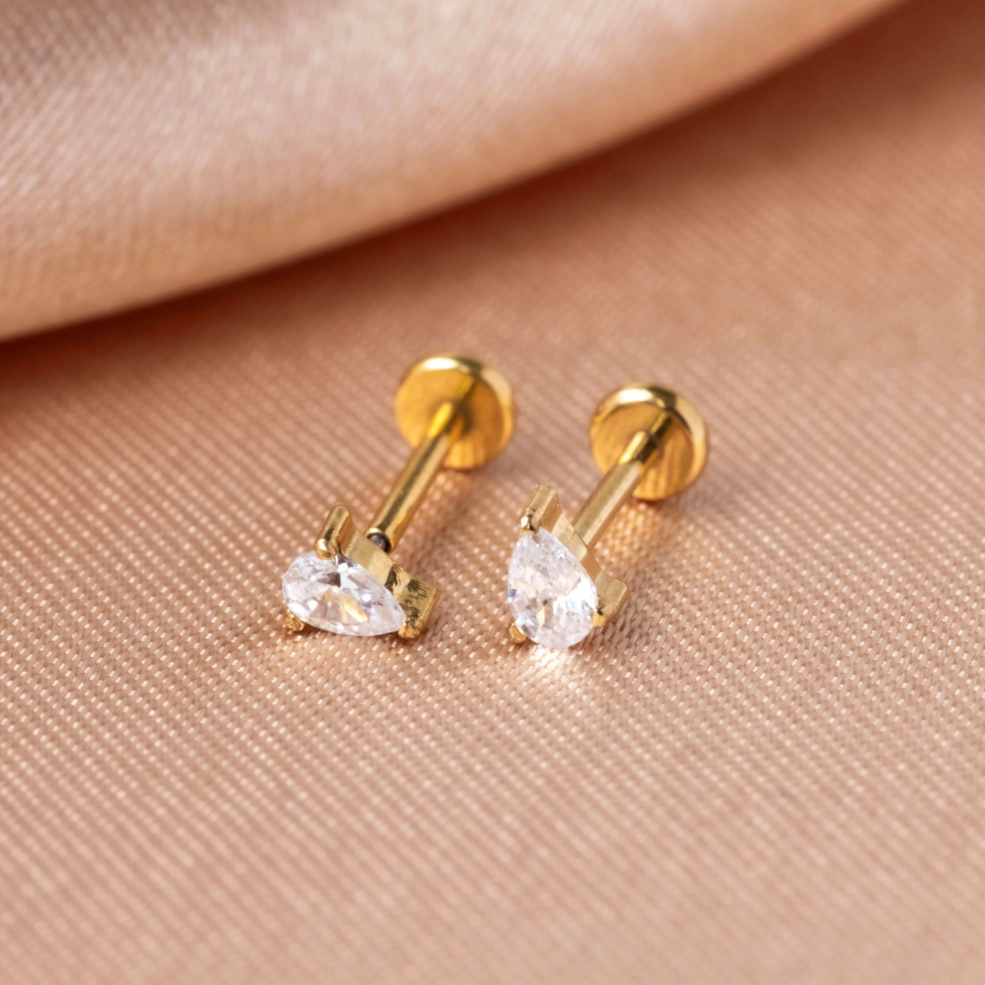 Crystal Pear Nap Earrings - Image 12