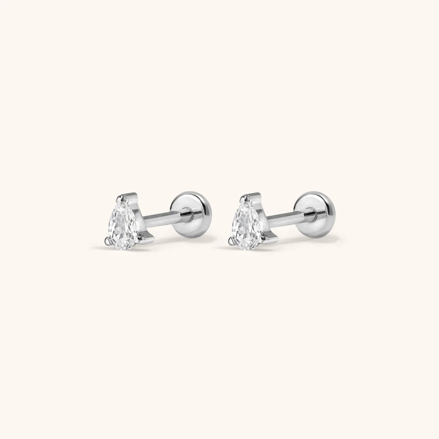 Crystal Pear Nap Earrings - Image 4