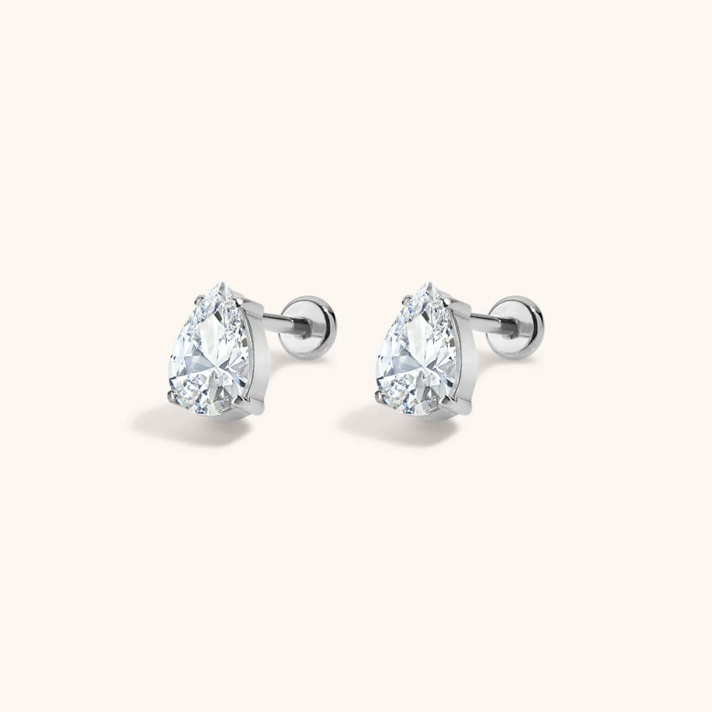Crystal Pear Nap Earrings - Image 5