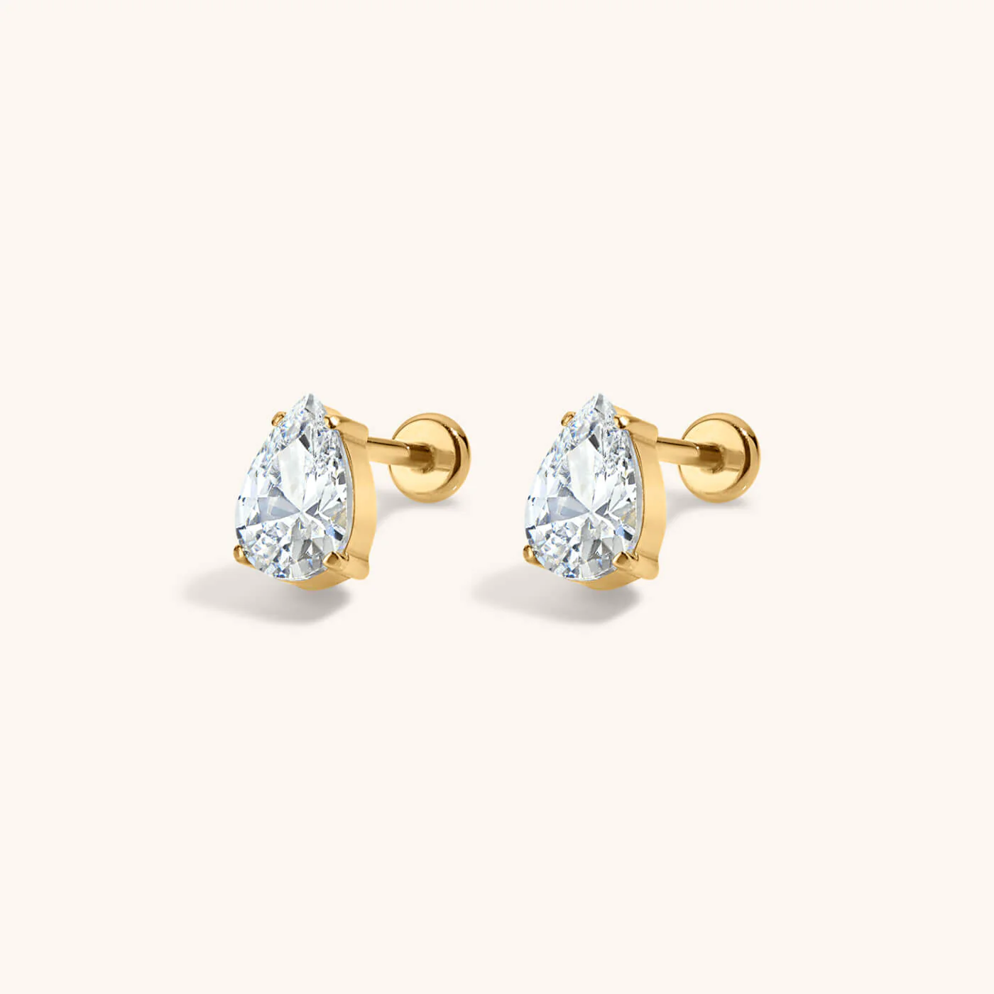 Crystal Pear Nap Earrings - Image 7