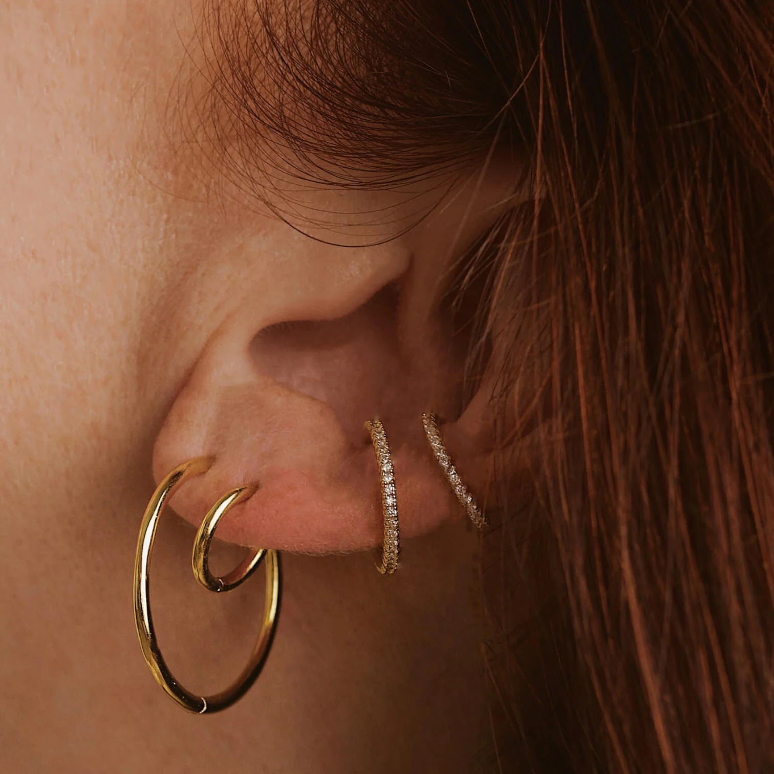 Classic 1" Hoops in Titanium - Image 8