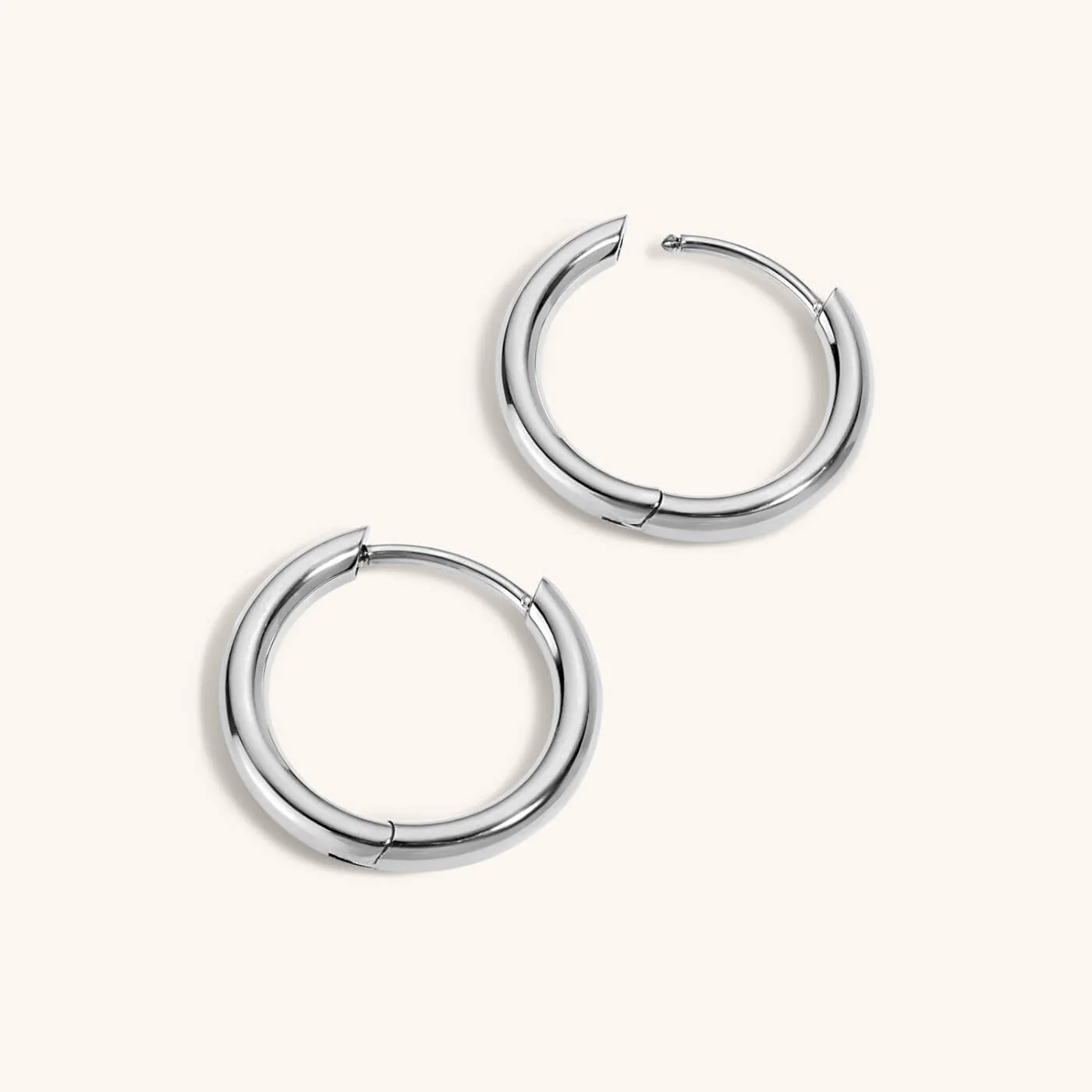 Classic Hoops in Titanium - Image 5