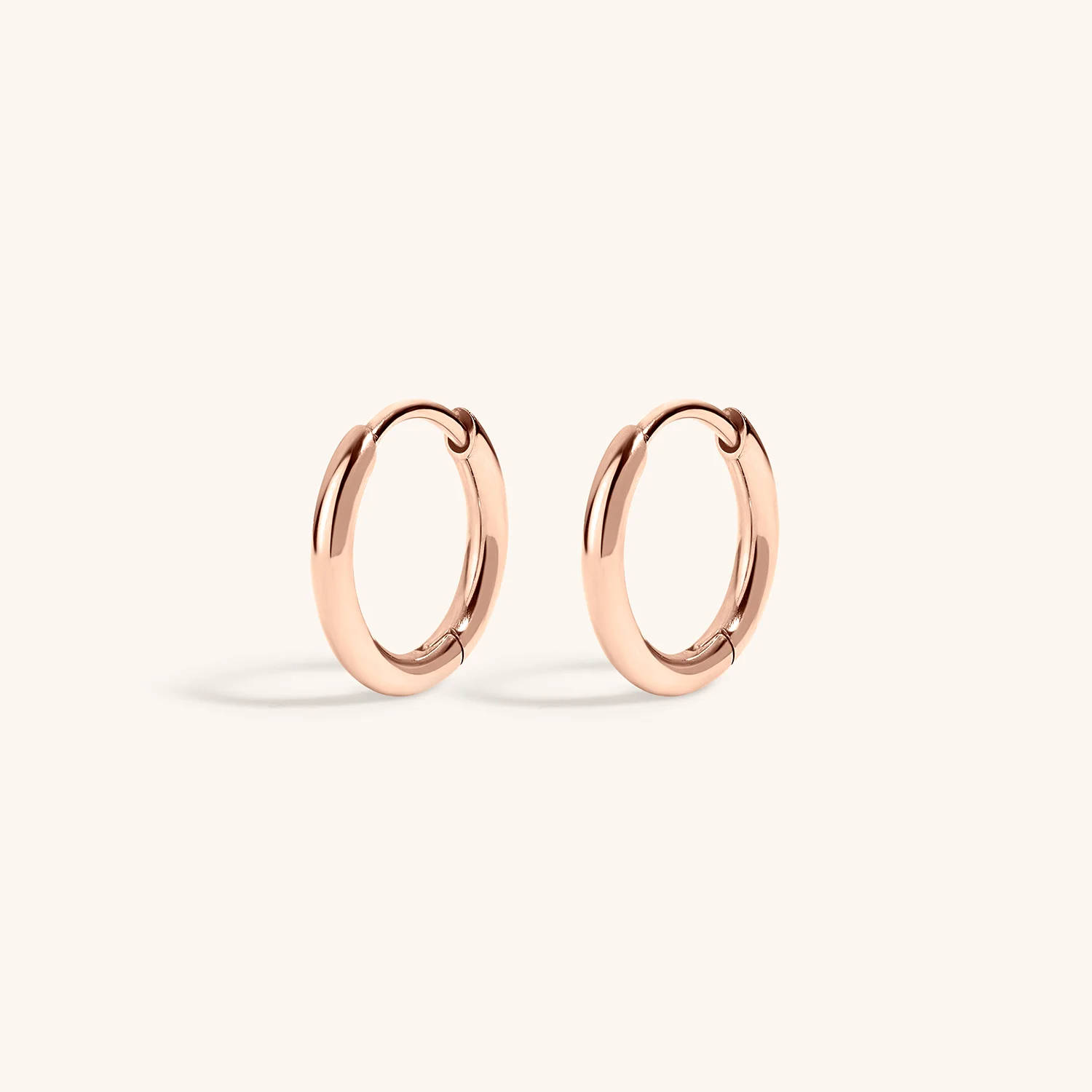 Classic Huggie Hoops in Titanium - Image 6