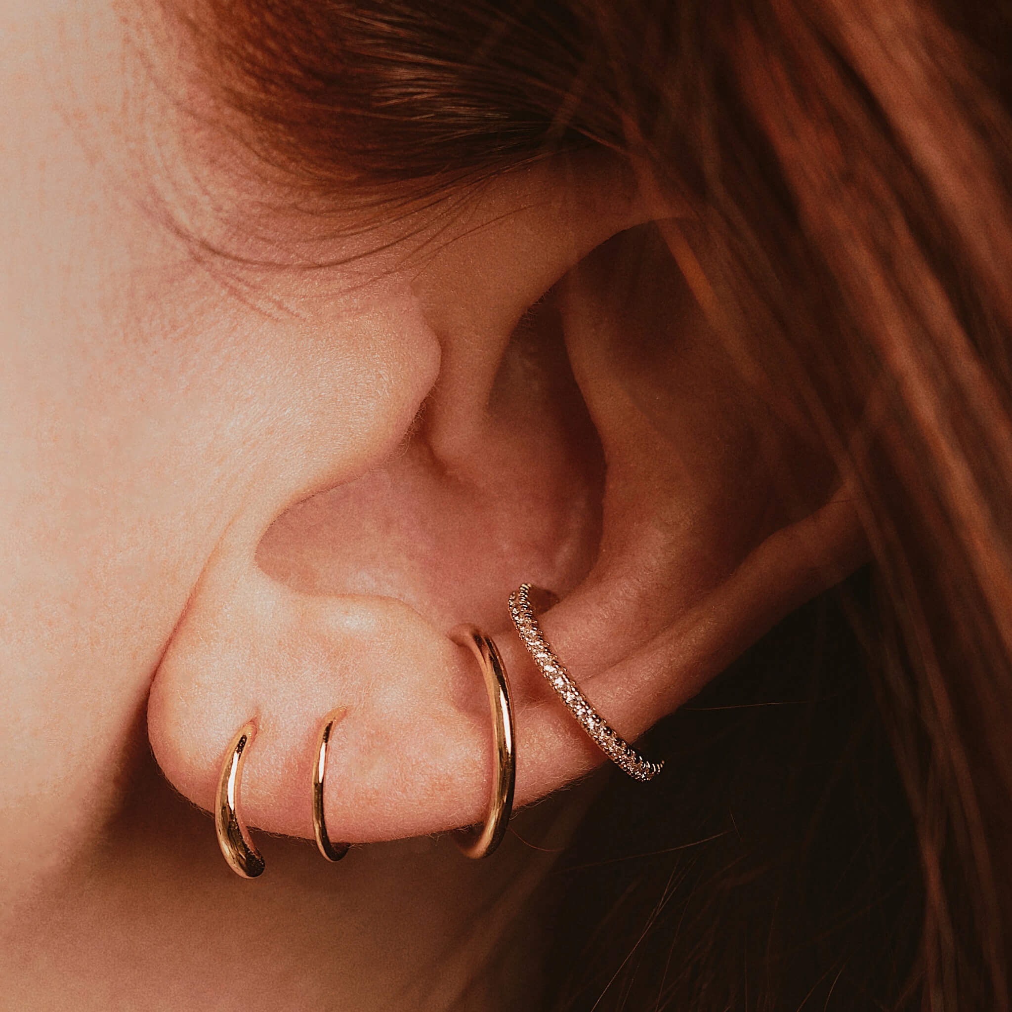 Classic Twirl Earrings in Titanium - Image 3
