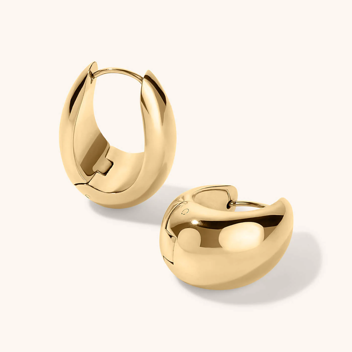Dewdrop Hoops in Titanium - Image 6