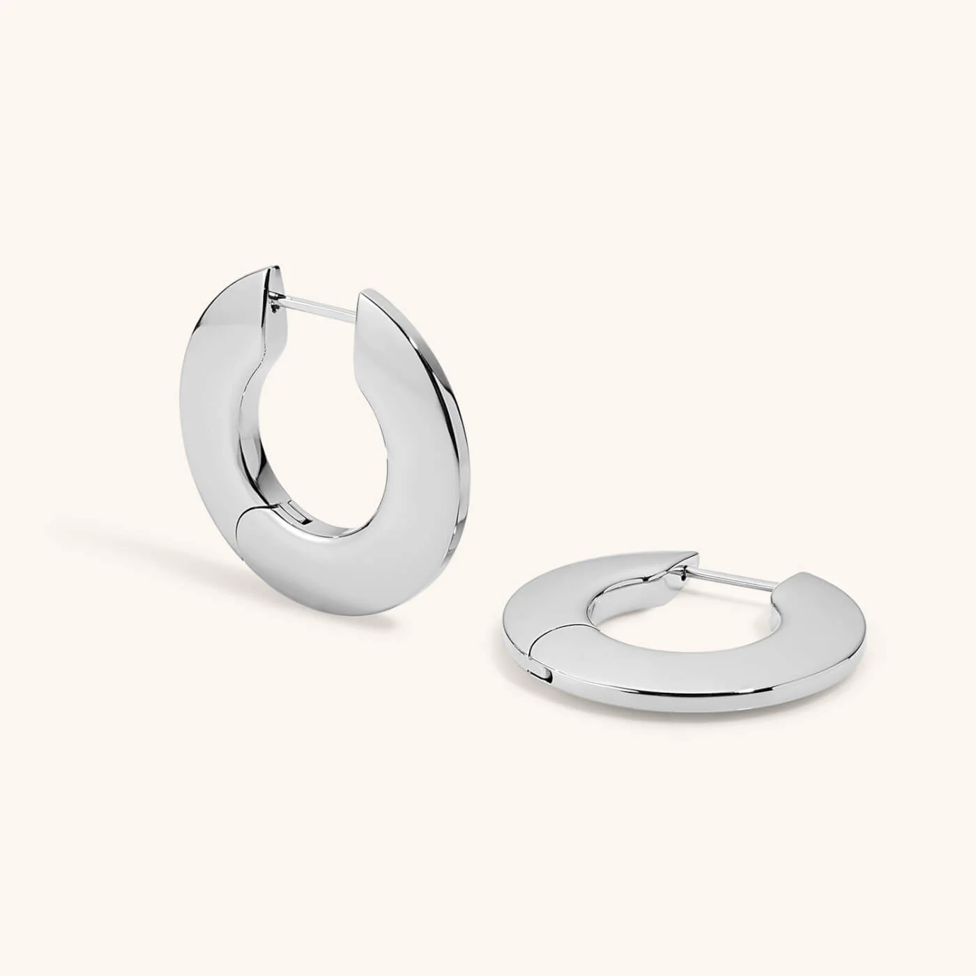 Disc Hoops in Titanium - Image 7