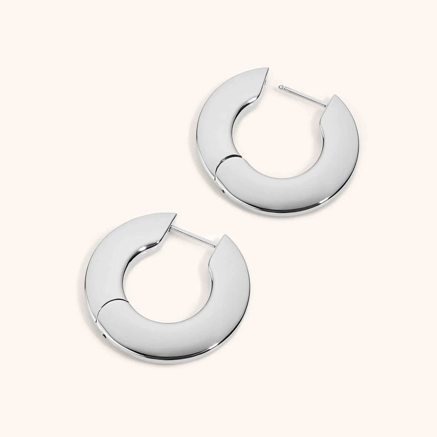Disc Hoops in Titanium - Image 8