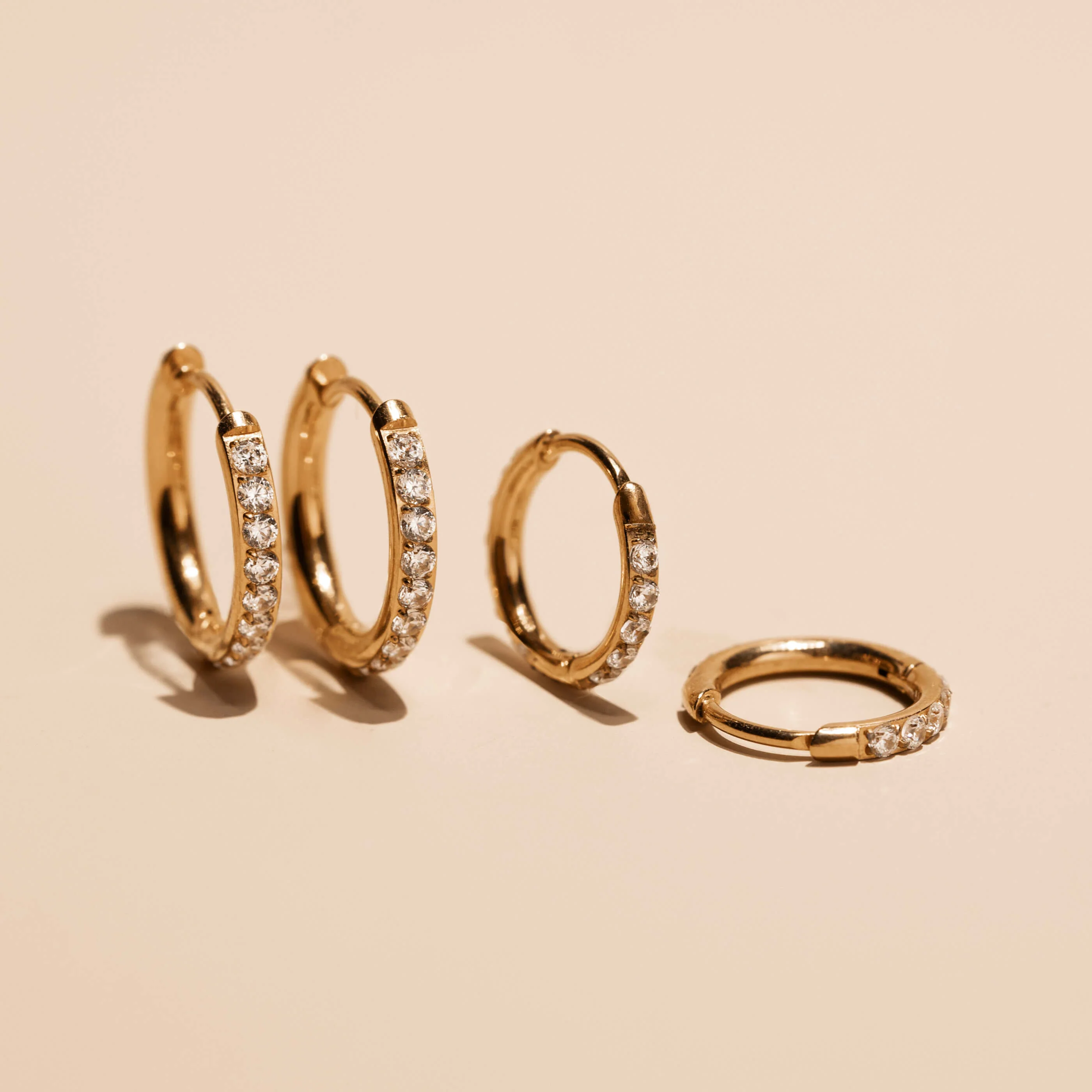 Eternity Hoop Earrings in Titanium - Image 8
