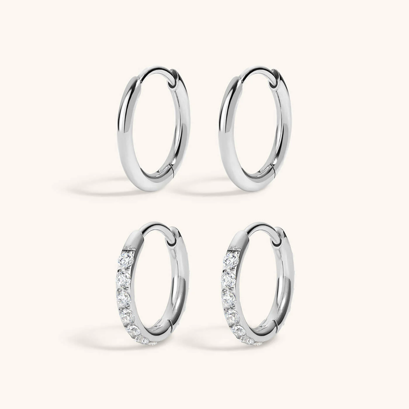 Everyday Hoop Duo in Titanium - Image 5