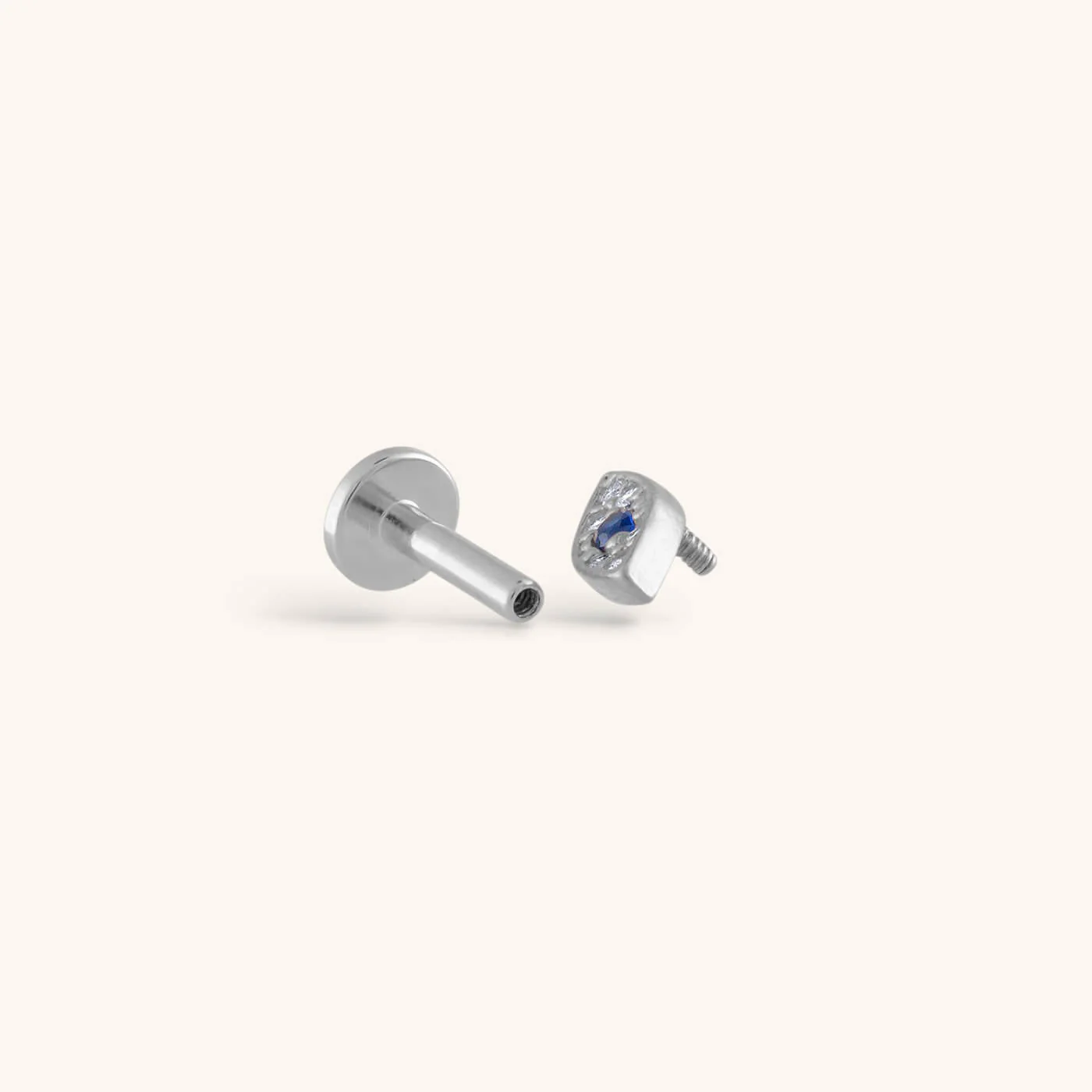 Evil Eye Threaded Flat Back Earring - Image 6