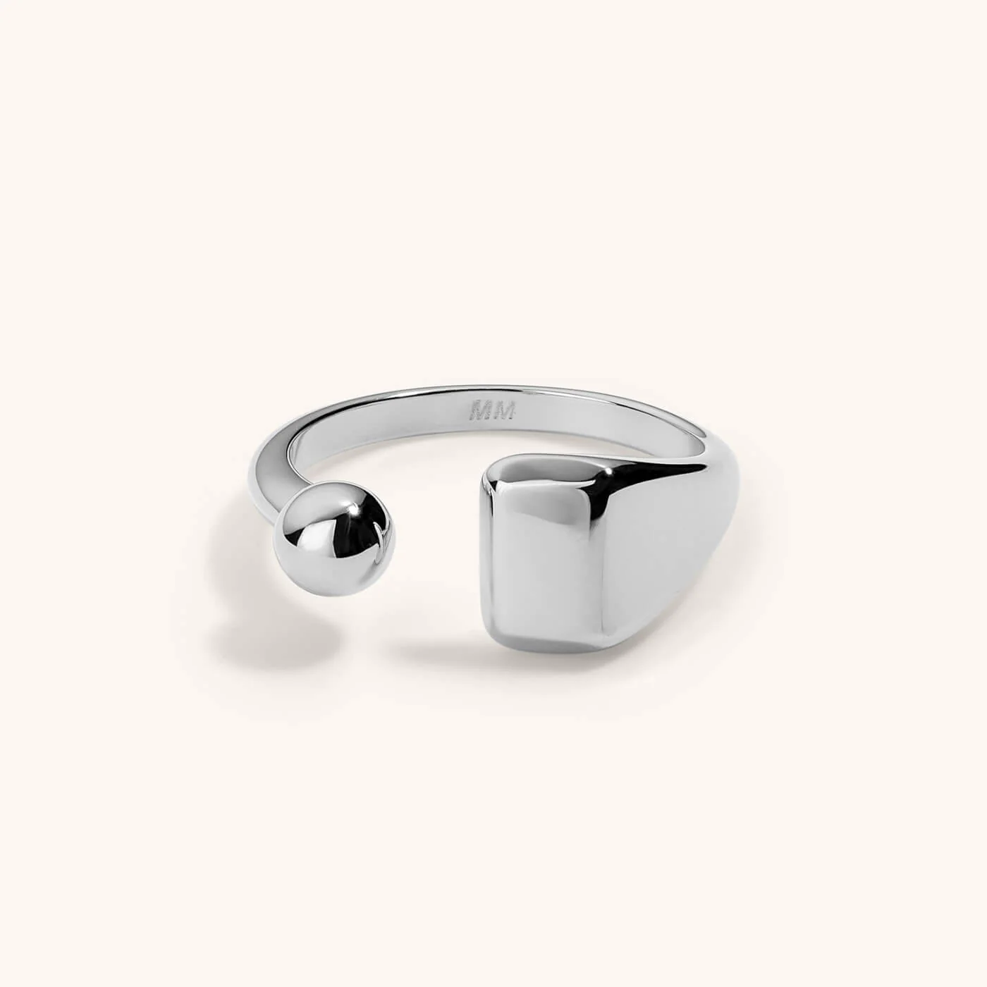 Floating Sphere Signet Ring - Image 5