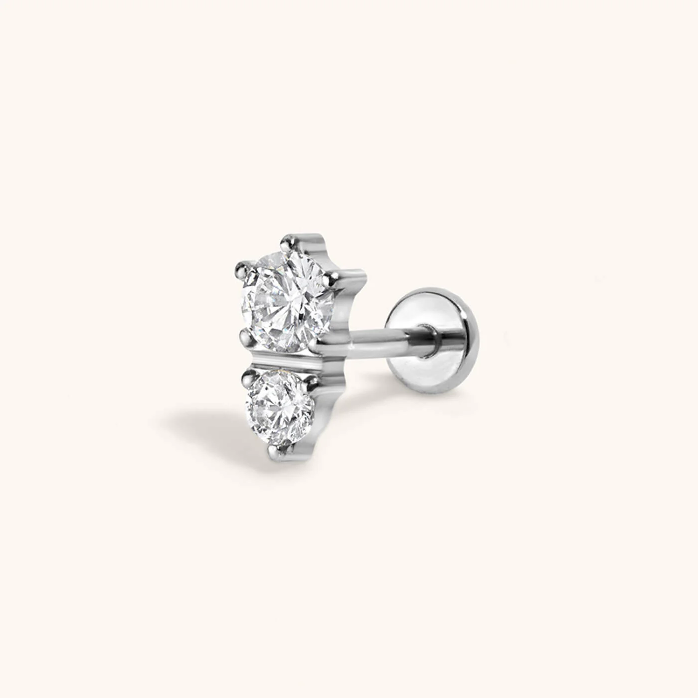 Gaia Push Pin Flat Back Earring - Image 5