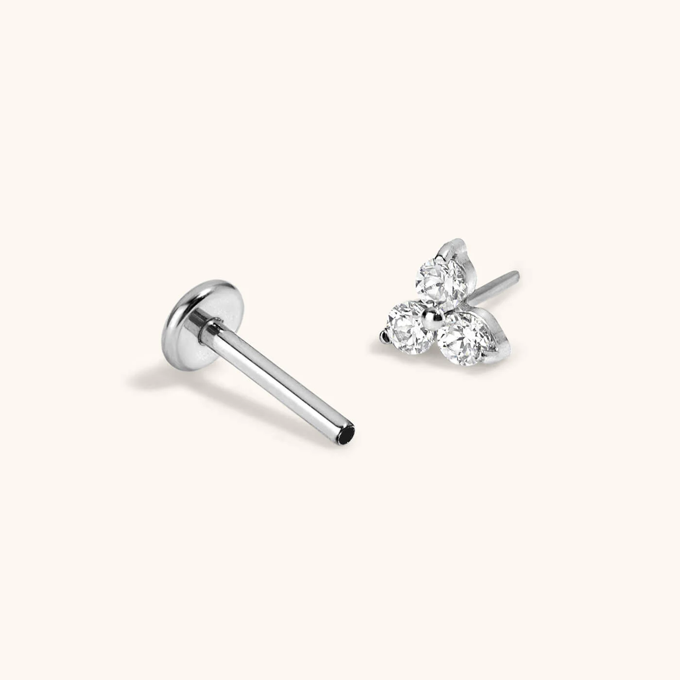 Mini Crystal Trinity Nap Earrings - Image 5