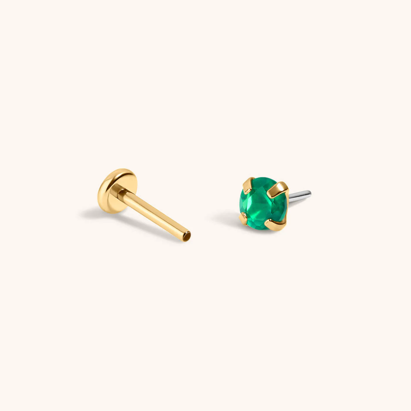Green Chalcedony Nap Earrings - Image 5