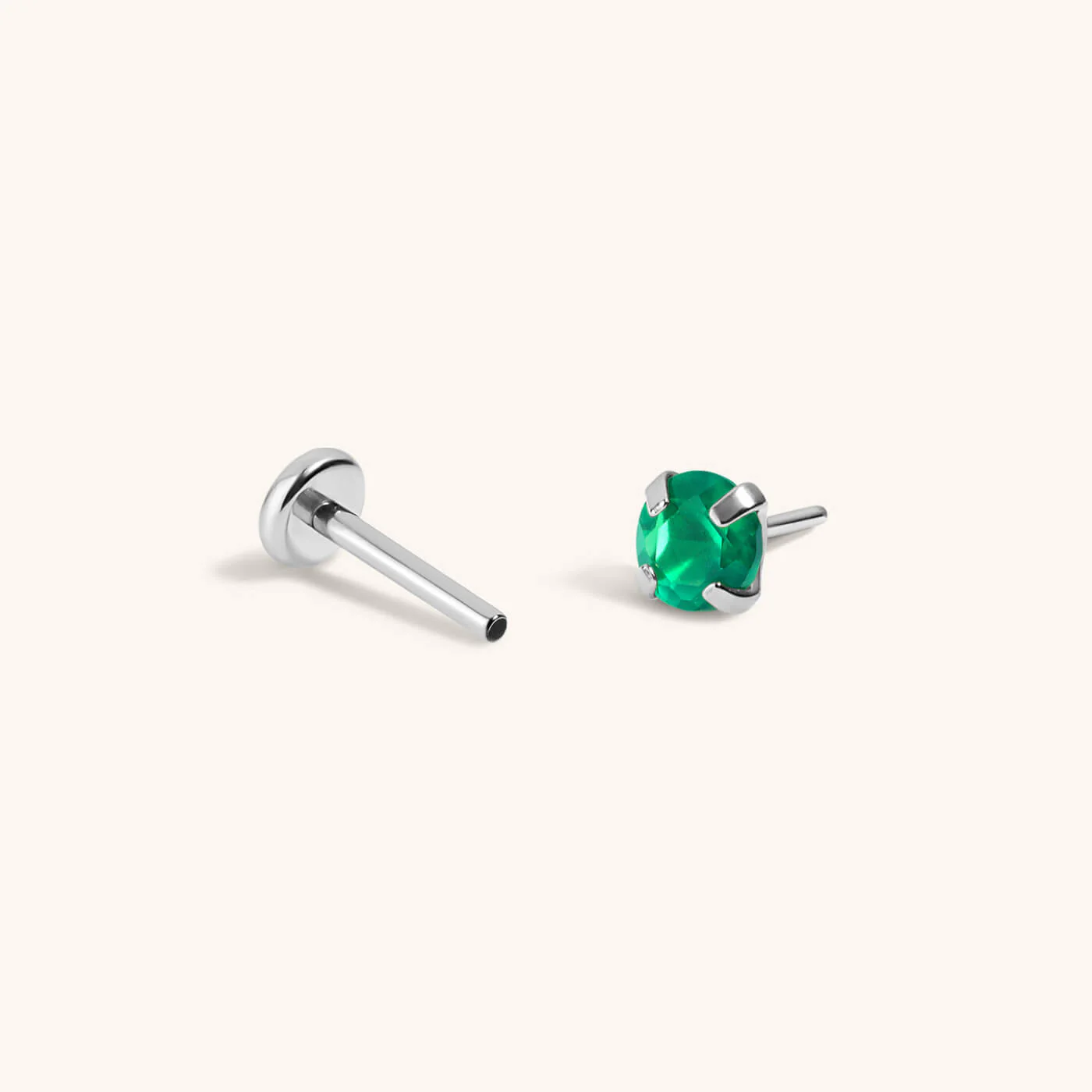 Green Chalcedony Nap Earrings - Image 6