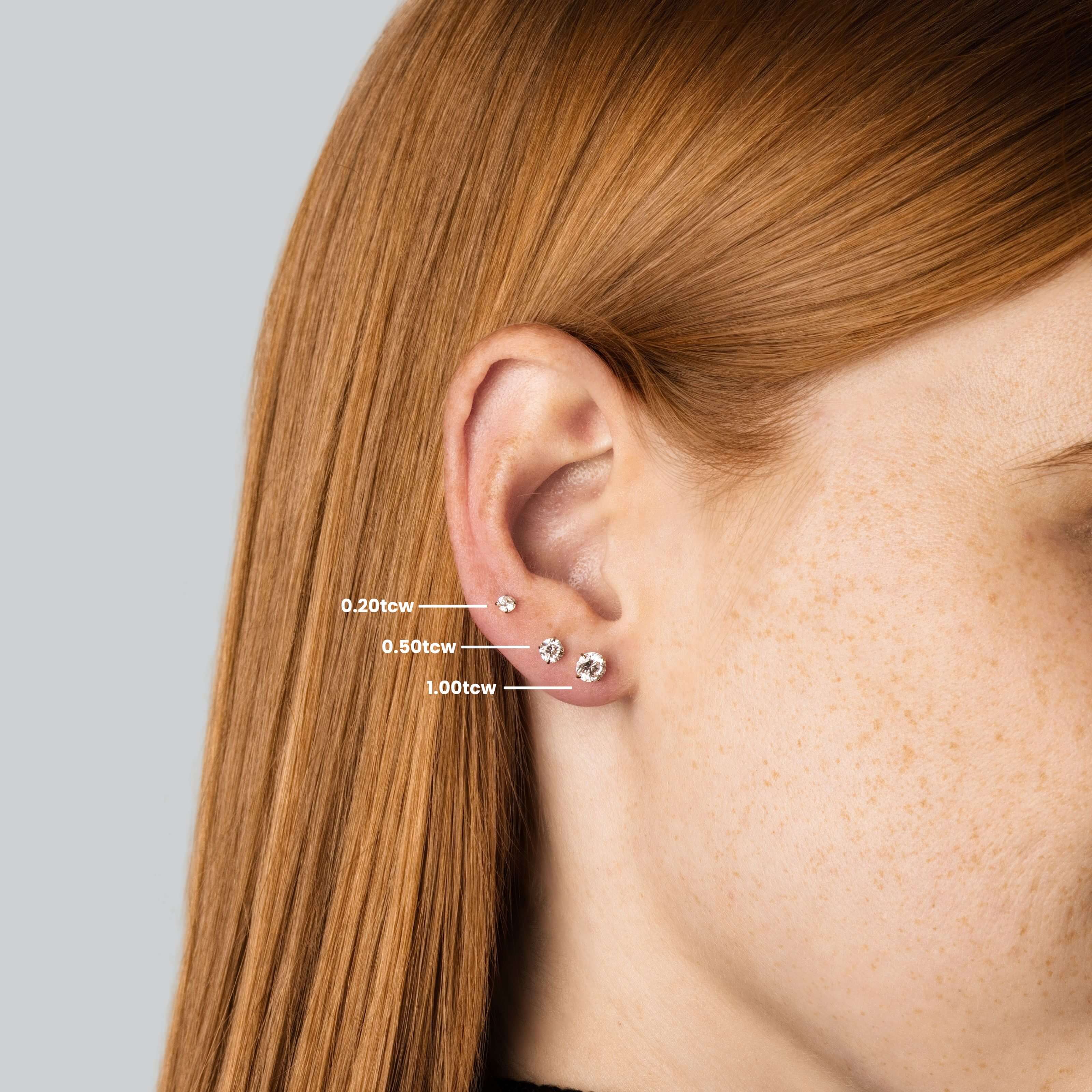 Lab Grown Diamond Nap Earrings - Image 2