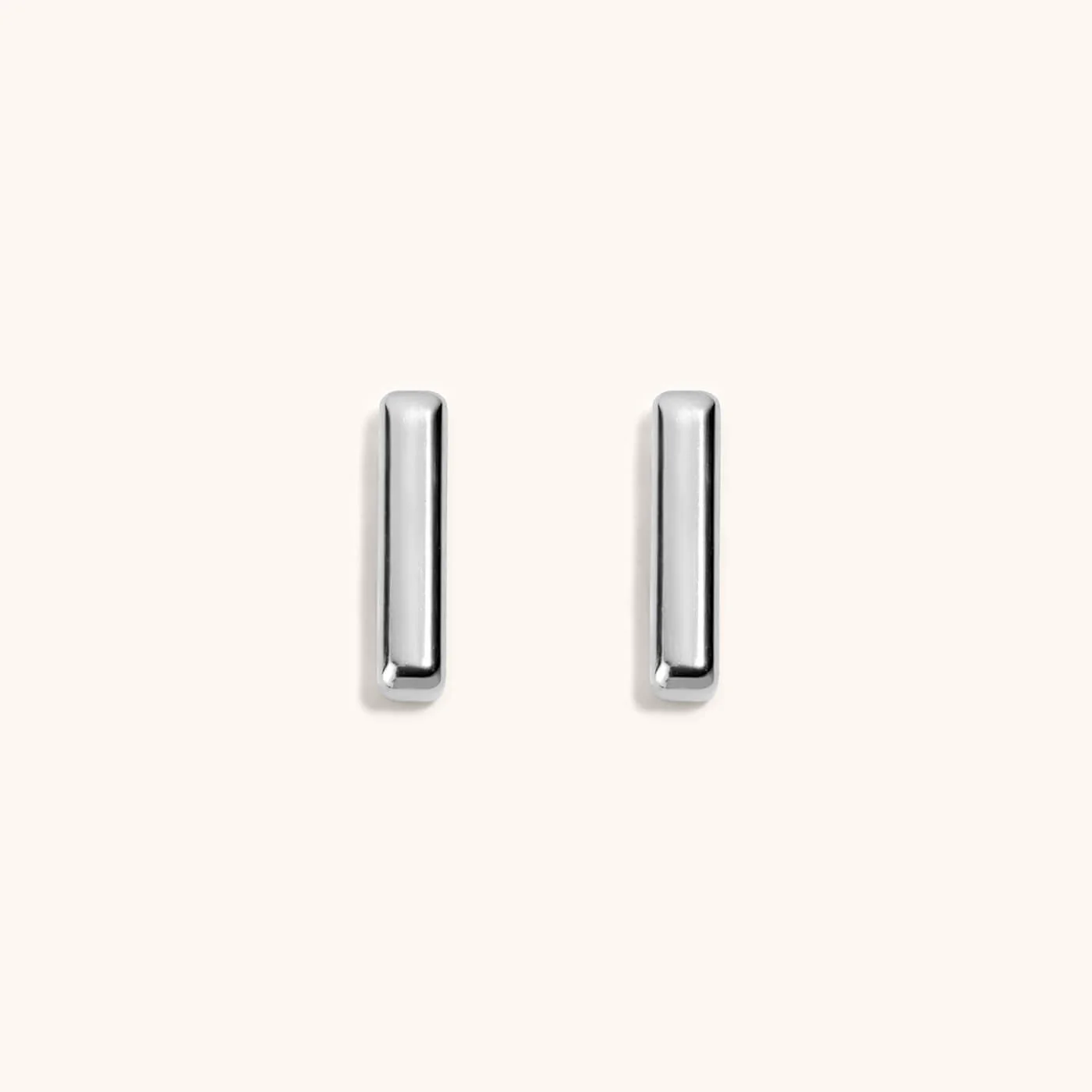 Little Bar Studs in Titanium - Image 6