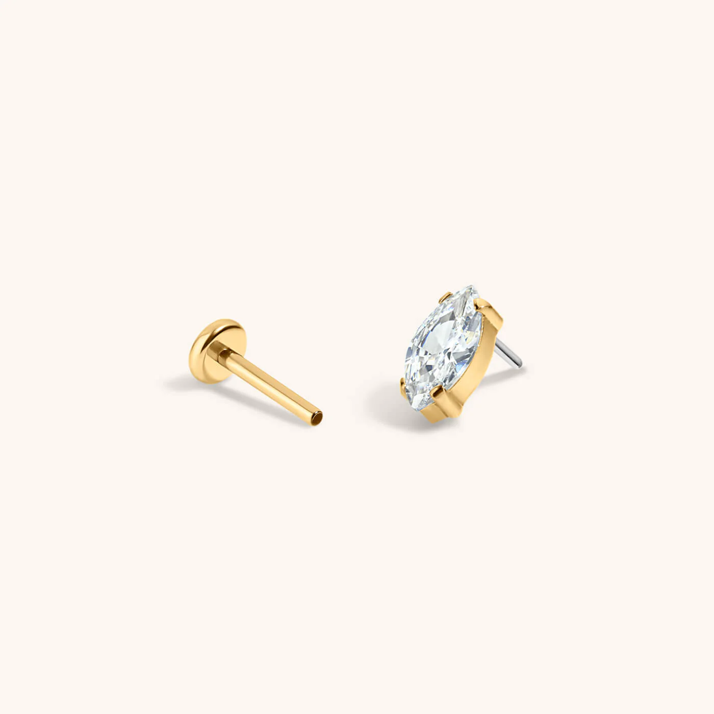 Mini Crystal Marquise Nap Earrings - Image 3