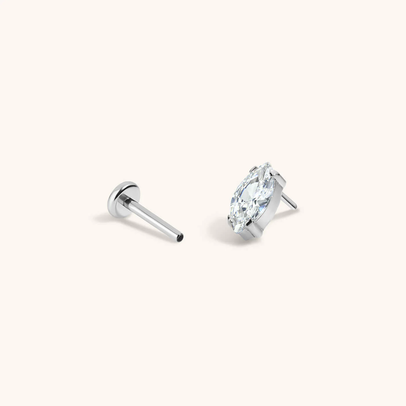 Mini Crystal Marquise Nap Earrings - Image 5