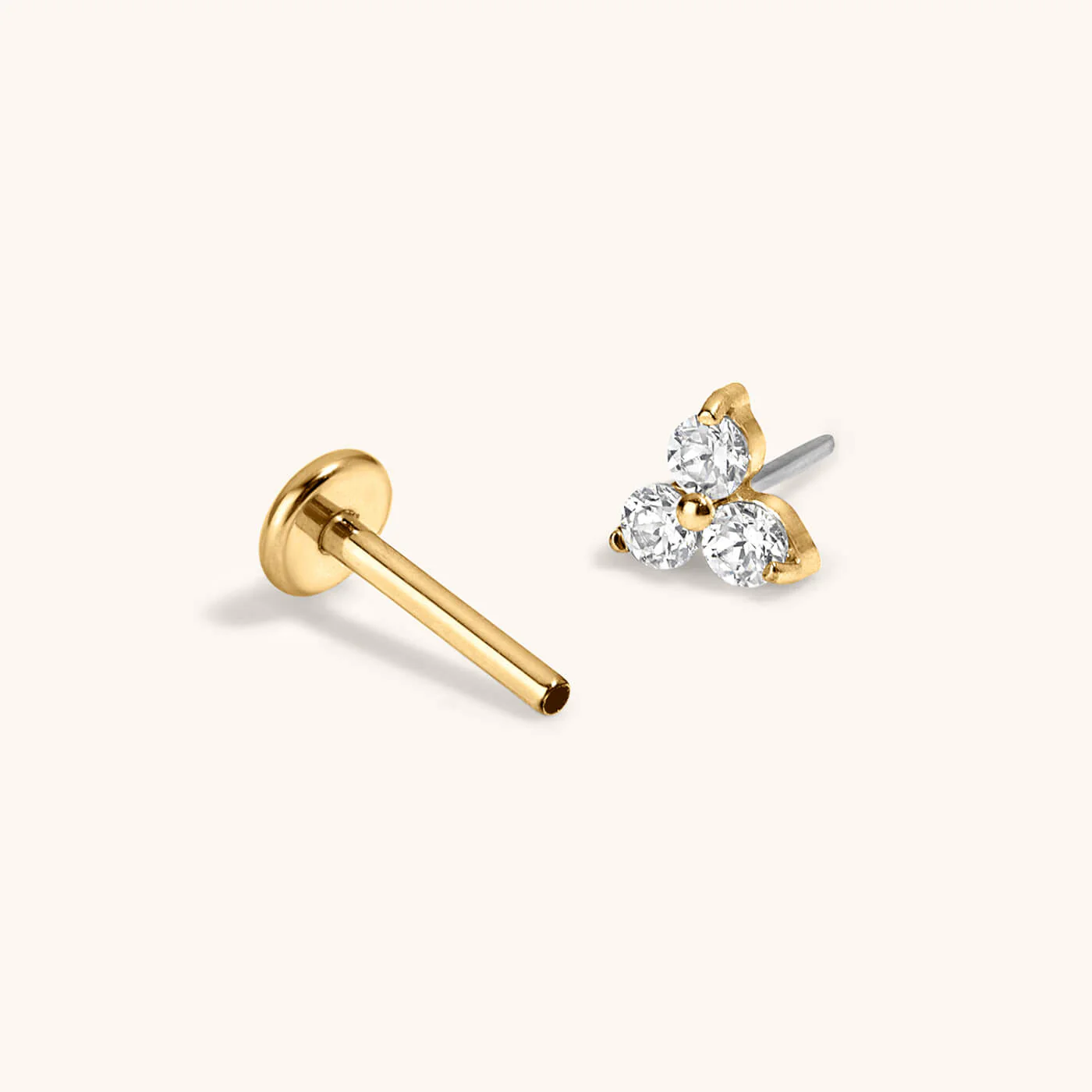 Mini Crystal Trinity Nap Earrings - Image 6