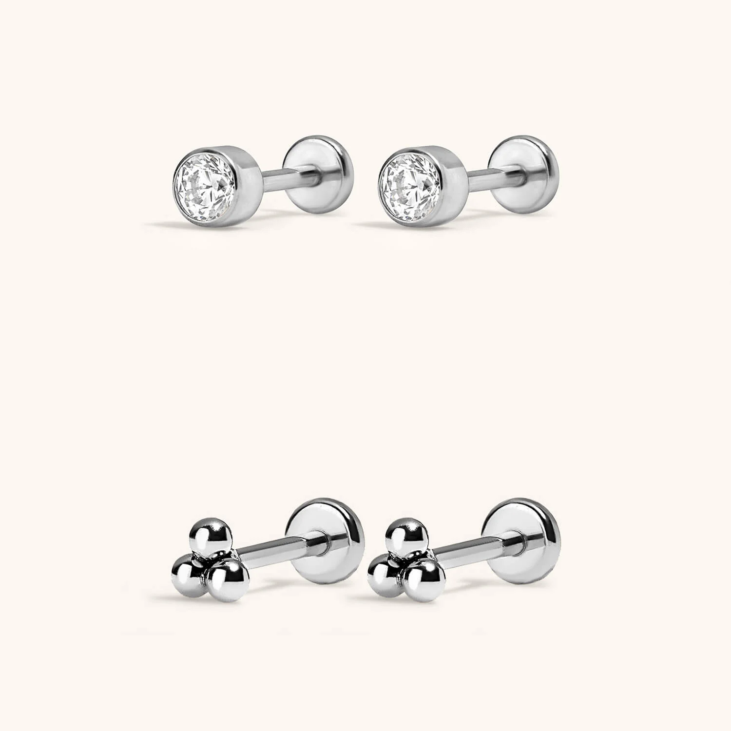 Minimalist Nap Earrings Duo - Image 6
