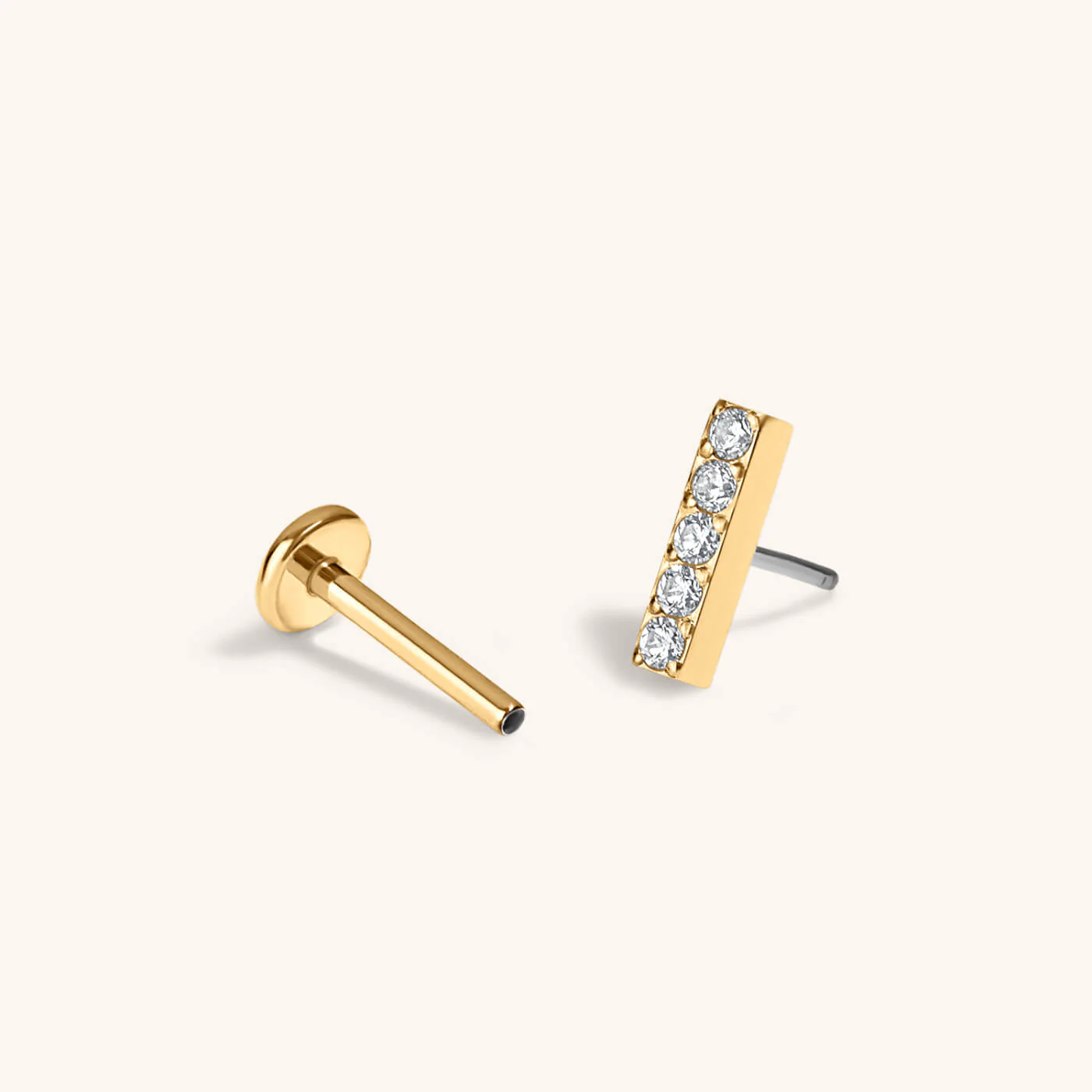 Pave Bar Nap Earrings - Image 6