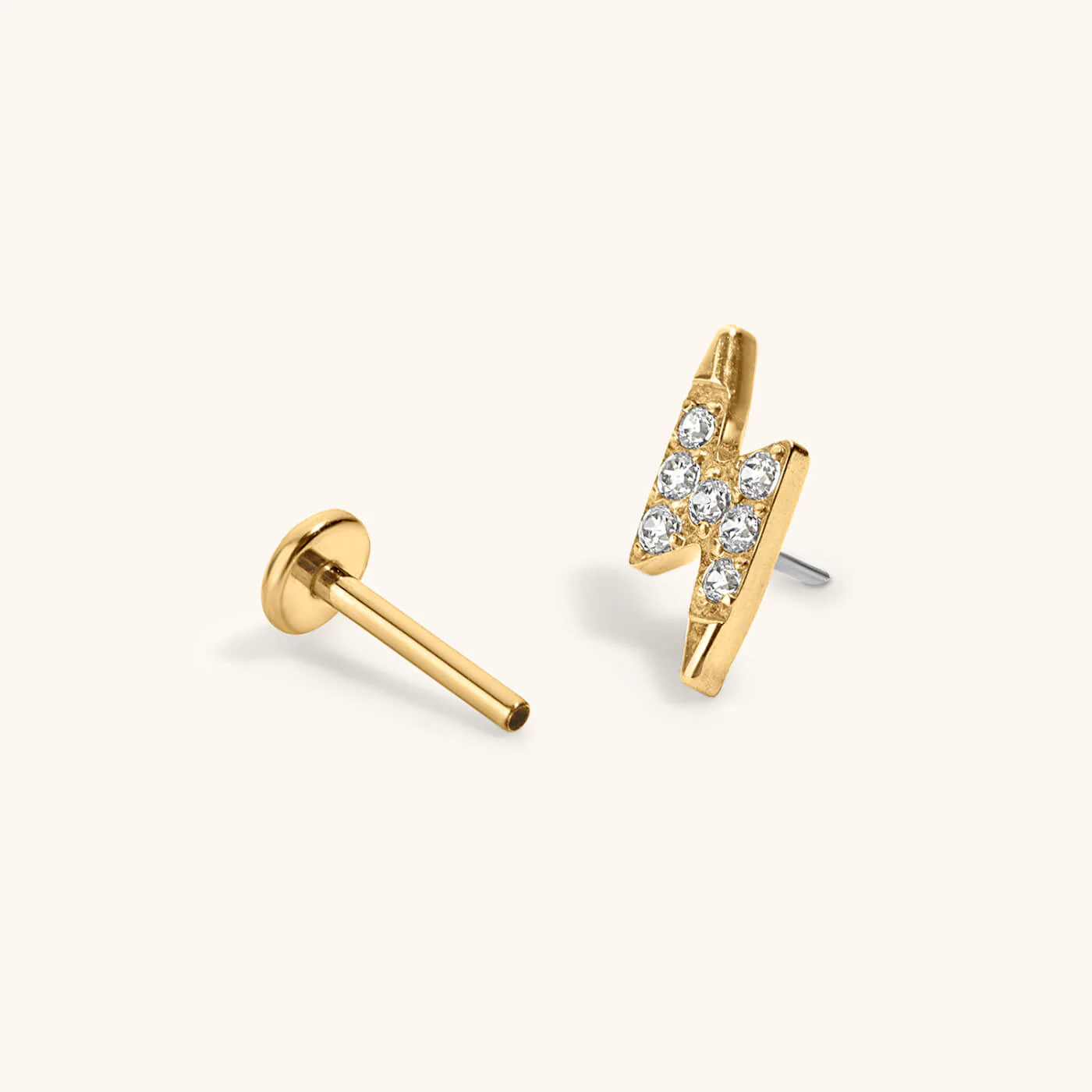 Pave Lightning Nap Earrings - Image 5