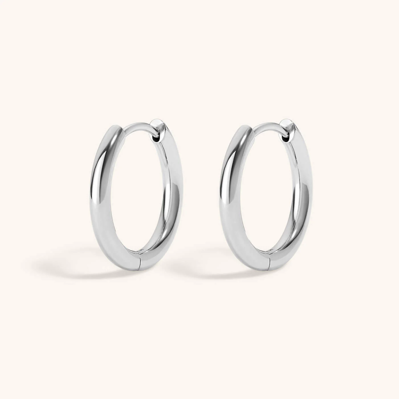 Classic Hoops in Titanium - Image 4