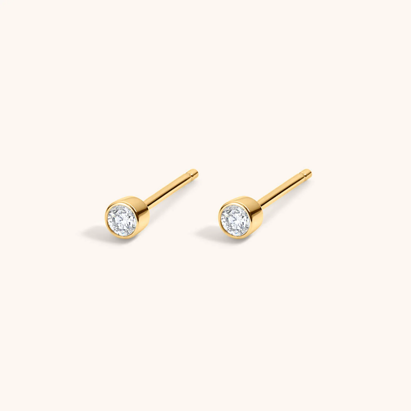Tiny Crystal Studs in Titanium - Image 5