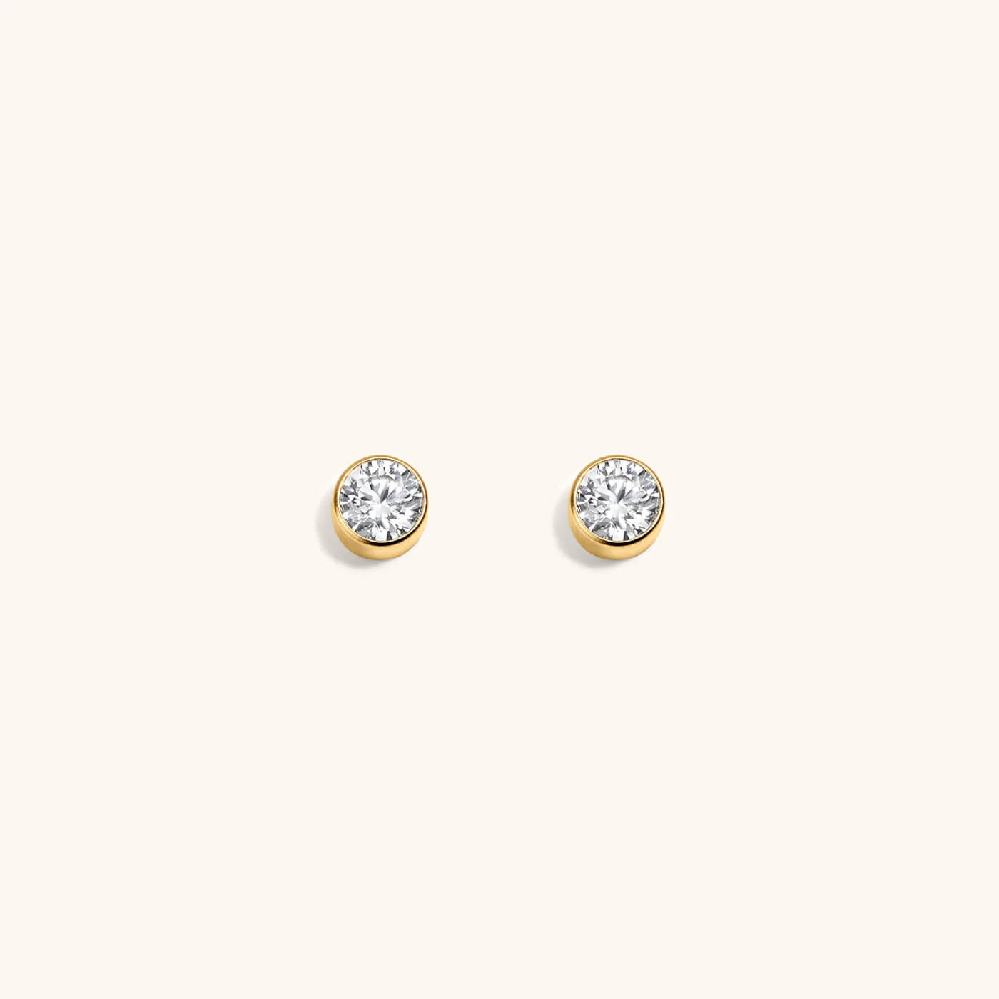 Tiny Crystal Studs in Titanium - Image 6