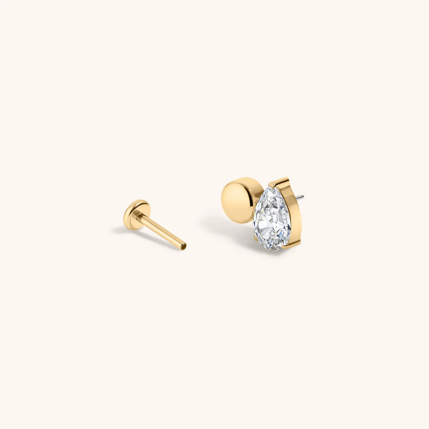Toi Et Moi Sphere and Pear Nap Earrings - Image 4
